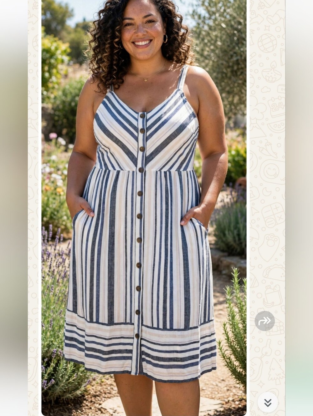Linen Blend Dress